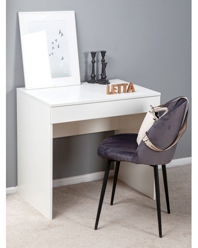 Yazı masası Letta, ağ, LDSP, 75х52х76.6 sm