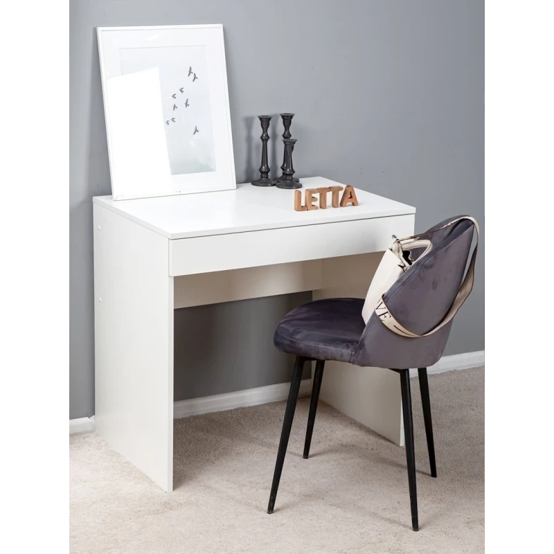 Yazı masası Letta, ağ, LDSP, 75х52х76.6 sm