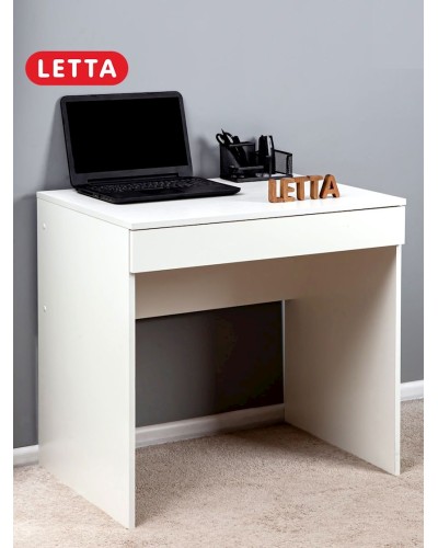 Yazı masası Letta, ağ, LDSP, 75х52х76.6 sm