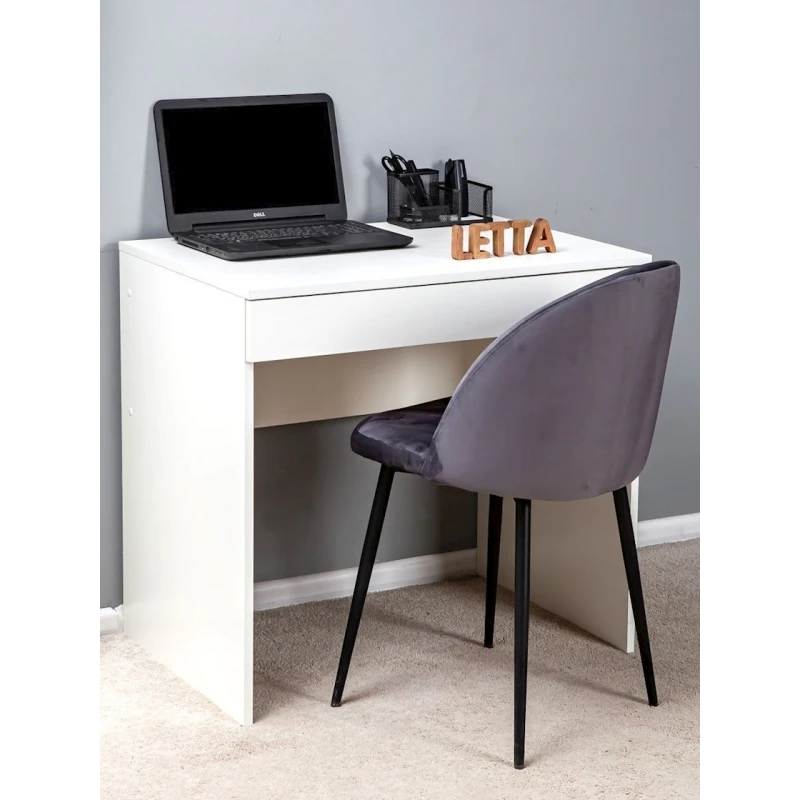 Yazı masası Letta, ağ, LDSP, 75х52х76.6 sm