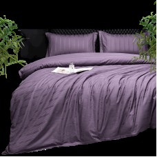 Yataq dəsti Narlı Exclusive Narlı 000764, yorğan üzü 200x220 sm, mələfə 240x260 sm, 2 əd yastıq üzü 50x70 sm, ikinəfərlik, lüks satin, bənövşəyi
