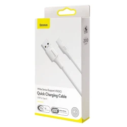 Кабель USB Baseus Series Quick Charging Cable USB For Type-C CATSW-G02 , Белый