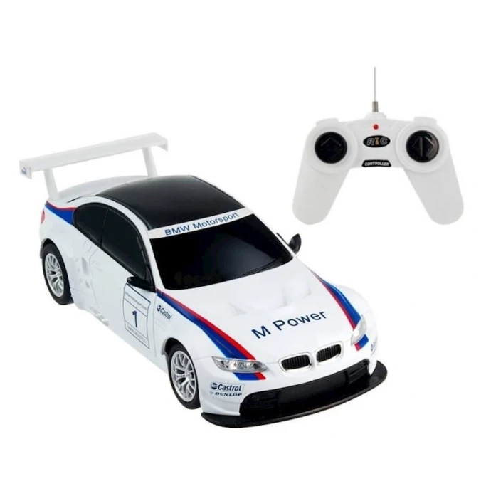 Radio ilə idarə olunan maşın Rastar 1:24 BMW M3, ağ, KahnToys146