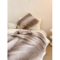 Плед-покрывало MiraNova Chinchilla 453, бежевый, 200x230 см Плед-покрывало MiraNova Chinchilla 453, бежевый, 200x230 см