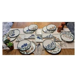 Набор для завтрака Porland Flower Garden 04POR034190, 18 предметов, на 6 персон, фарфор, разноцветный Набор для завтрака Porland Flower Garden 04POR034190, 18 предметов, на 6 персон, фарфор, разноцветный