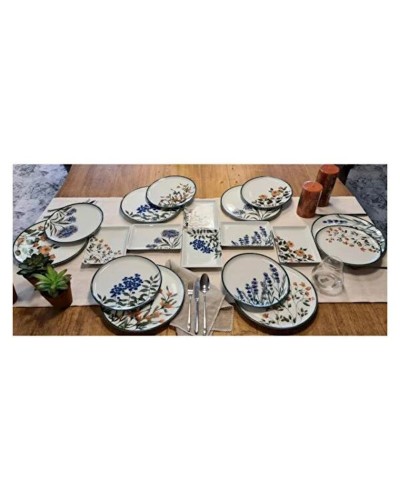 Səhər yeməyi dəsti Porland Flower Garden 04POR034190, 18 parça, 6 nəfərlik, farfor, rəngbərəng