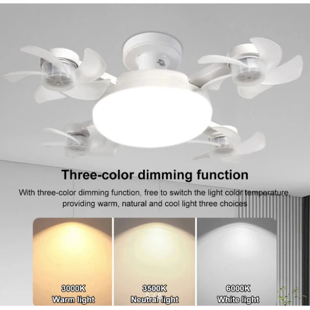 Ventilyator-lampa 2-si 1-də White