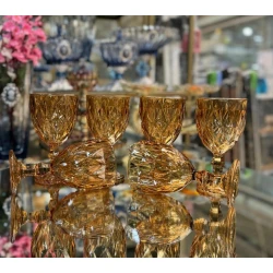 Набор бокалов 001, желтый, 6 шт Набор бокалов 001, желтый, 6 шт