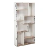 Стеллаж Letta, белый/бежевый, ЛДСП, 87x25x180 см Стеллаж Letta, белый/бежевый, ЛДСП, 87x25x180 см
