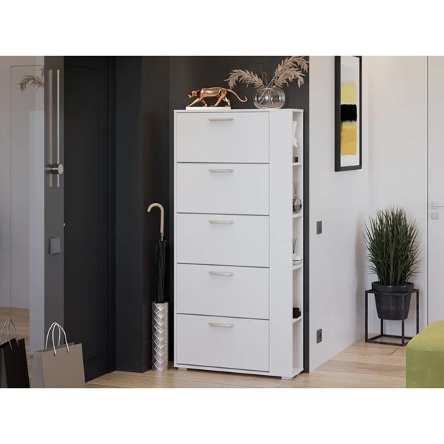 Тумба Art Mebel, ЛДСП, белая, 30х40х130 см