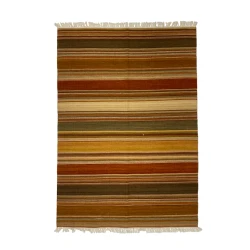 Ковер килим ручного производства Natural halı ELX08, 146х200 см, шерсть, коричневый