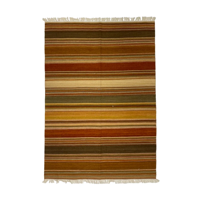 Ковер килим ручного производства Natural halı ELX08, 146х200 см, шерсть, коричневый