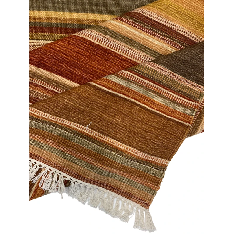 Ковер килим ручного производства Natural halı ELX08, 146х200 см, шерсть, коричневый