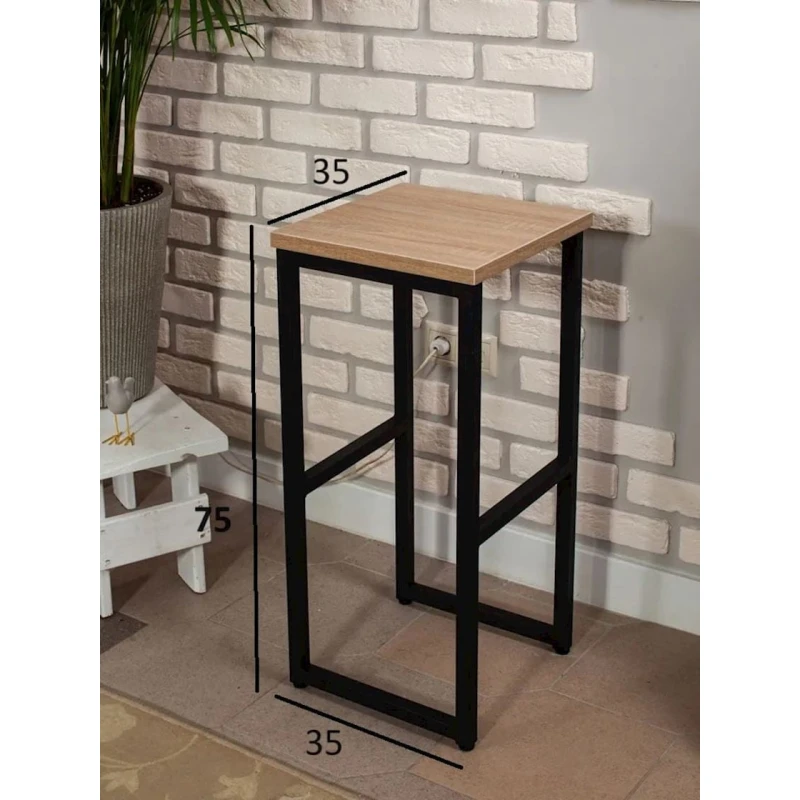 Барный стул BSomona, 75х35х35 см, коричневый Барный стул BSomona, 75х35х35 см, коричневый