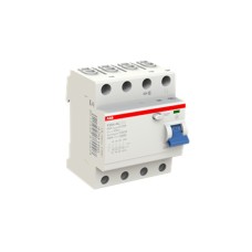 Diferensial cərəyan açarı ABB 2CSF204001R1800, F204 RCCB, 80A, 4P, 30mA, AC növü