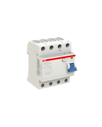 Diferensial cərəyan açarı ABB 2CSF204001R1800, F204 RCCB, 80A, 4P, 30mA, AC növü