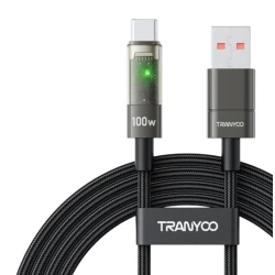 Кабель USB TranYoo AC-1 USB to Type-C, Черный
