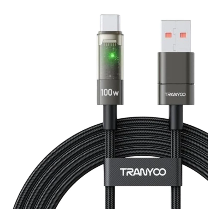 Кабель USB TranYoo AC-1 USB to Type-C, Черный Кабель USB TranYoo AC-1 USB to Type-C, Черный