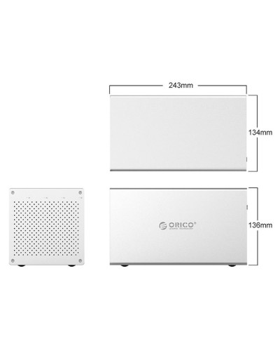 HDD üçün korpus Orico WS400RC3-EU-SV