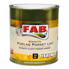 Parket lakı FAB boya, sintetik, yarım mat, 15 l