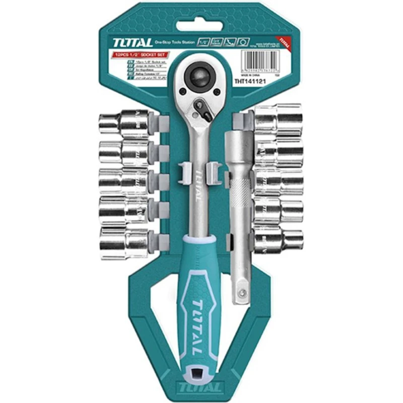 Набор насадок Total торцевых, 12 шт