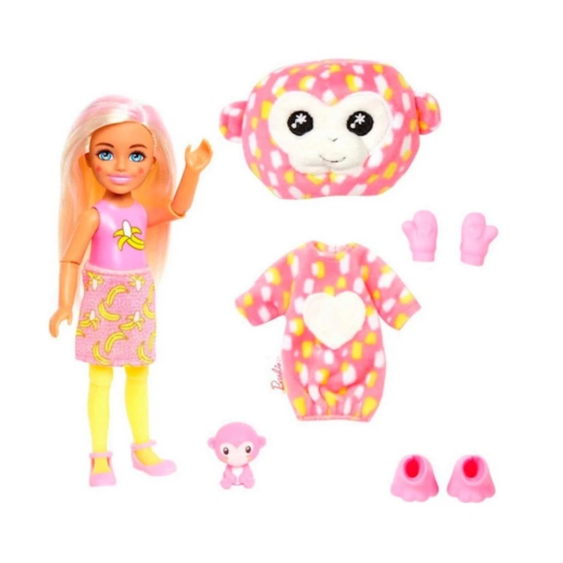Кукла Barbie Cutie Reveal Друзья из джунглей Обезьянка, 3+ лет