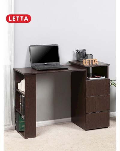 Kompüter masası Letta LDSP, qəhvəyi, 72.5х45х104 sm