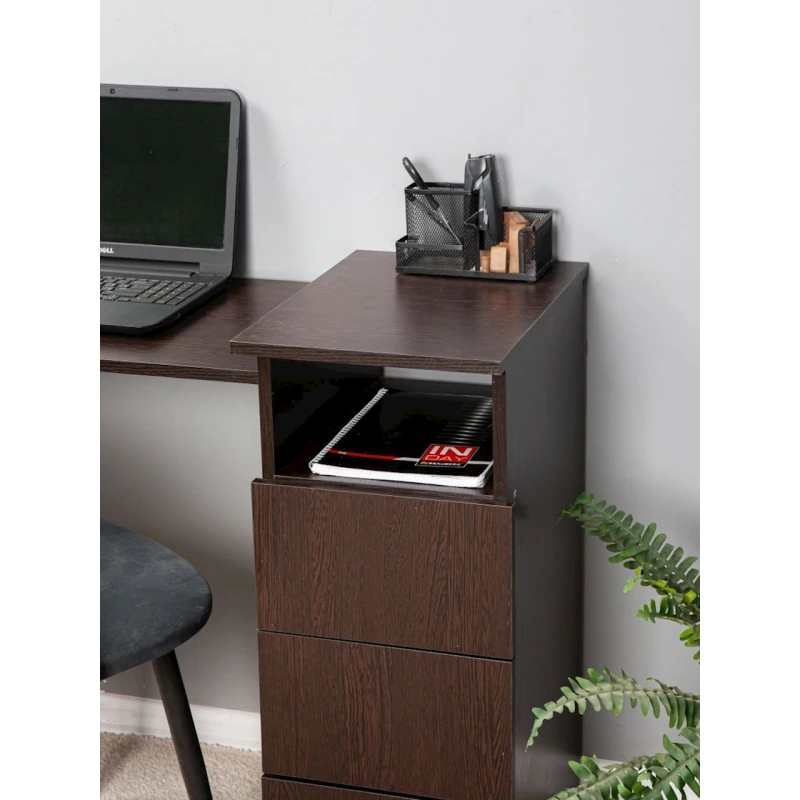 Kompüter masası Letta LDSP, qəhvəyi, 72.5х45х104 sm