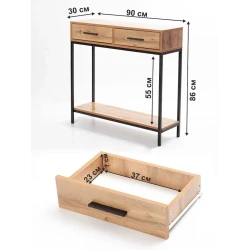 Konsol 30x90x86 sm, LDSP, qəhvəyi