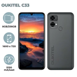 Смартфон Oukitel C33 8GB/256GB Grey (6931940722483)