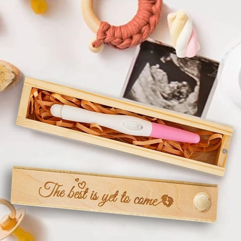 Деревянная коробка для теста на беременность Деревянная коробка для теста на беременность