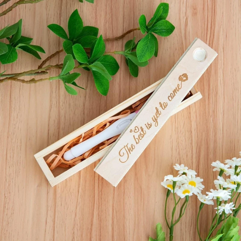 Деревянная коробка для теста на беременность Деревянная коробка для теста на беременность