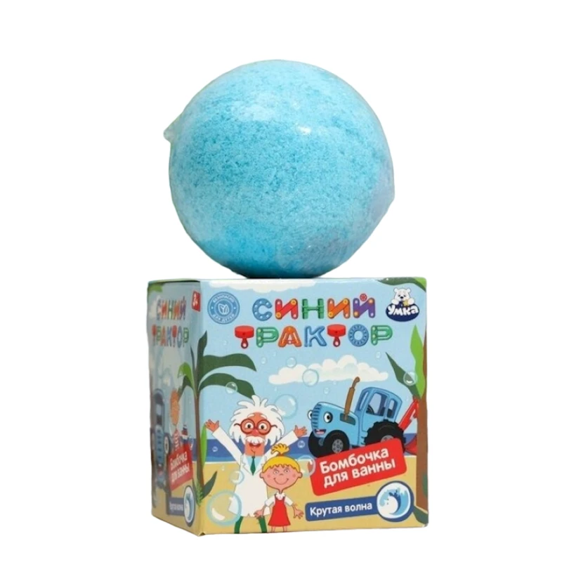 Бомбочка для ванны УМКА Синий Трактор Крутая Волна 130 г Бомбочка для ванны УМКА Синий Трактор Крутая Волна 130 г