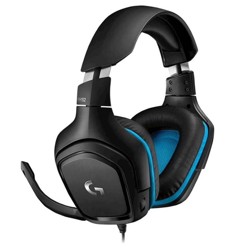 Наушники-гарнитура Logitech G432 Wired Gaming Headset 7.1 Black/Blue Наушники-гарнитура Logitech G432 Wired Gaming Headset 7.1 Black/Blue
