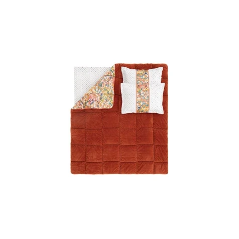 Комплект постельного белья Yataş Diamond Triola, одеяло 155x215 см, простыня 100x200 см, наволочка 50x70 см, односпальный, хлопок/полиэстер, Turuncu Комплект постельного белья Yataş Diamond Triola, одеяло 155x215 см, простыня 100x200 см, наволочка 50x70 см, односпальный, хлопок/полиэстер, Turuncu