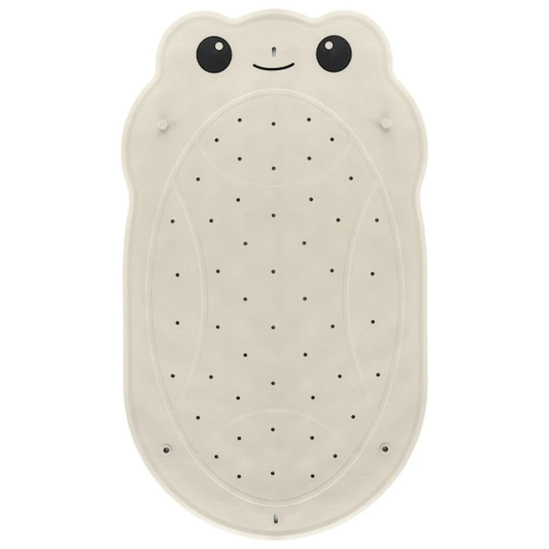 Sürüşməyə qarşı hamam üçün xalça Roxy Kids BM-4576-FR-W Qurbağa, ağ, 45x76 sm
