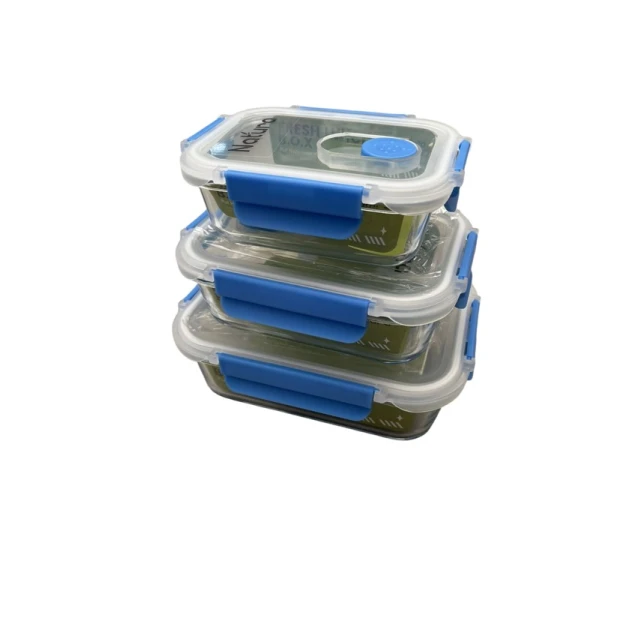 Набор контейнеров PP-LL-004, стекло/силикон, 3 шт Набор контейнеров PP-LL-004, стекло/силикон, 3 шт