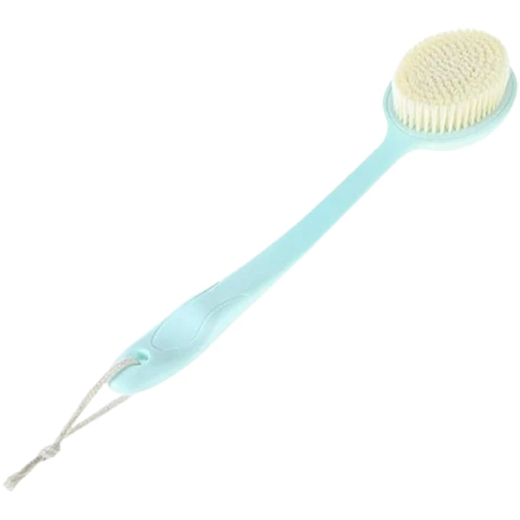 Щетка с длинной ручкой SlimpleStudio banyo12, пластик, голубая