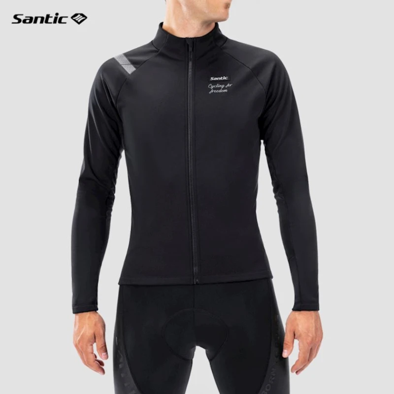 Велоджерси мужская Santic M3C01158H, черная, полиэстер, размер M