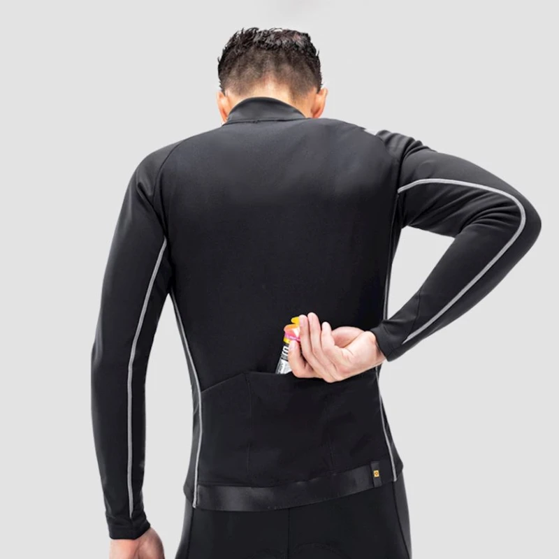 Велоджерси мужская Santic M3C01158H, черная, полиэстер, размер M