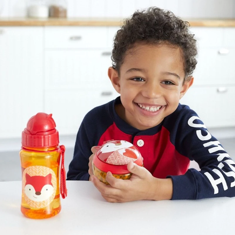 Контейнер для перекусов Zoo Лиса, красный, 1+ год