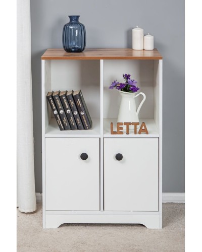 Tumba Letta, LDSP, ağ, 94х35х94 sm