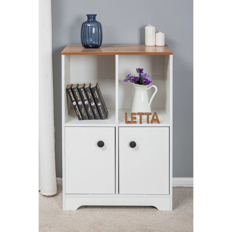 Tumba Letta, LDSP, ağ, 94х35х94 sm Tumba Letta, LDSP, ağ, 94х35х94 sm