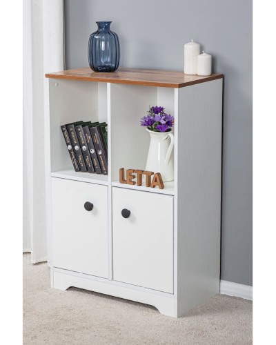Tumba Letta, LDSP, ağ, 94х35х94 sm