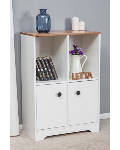 Tumba Letta, LDSP, ağ, 94х35х94 sm