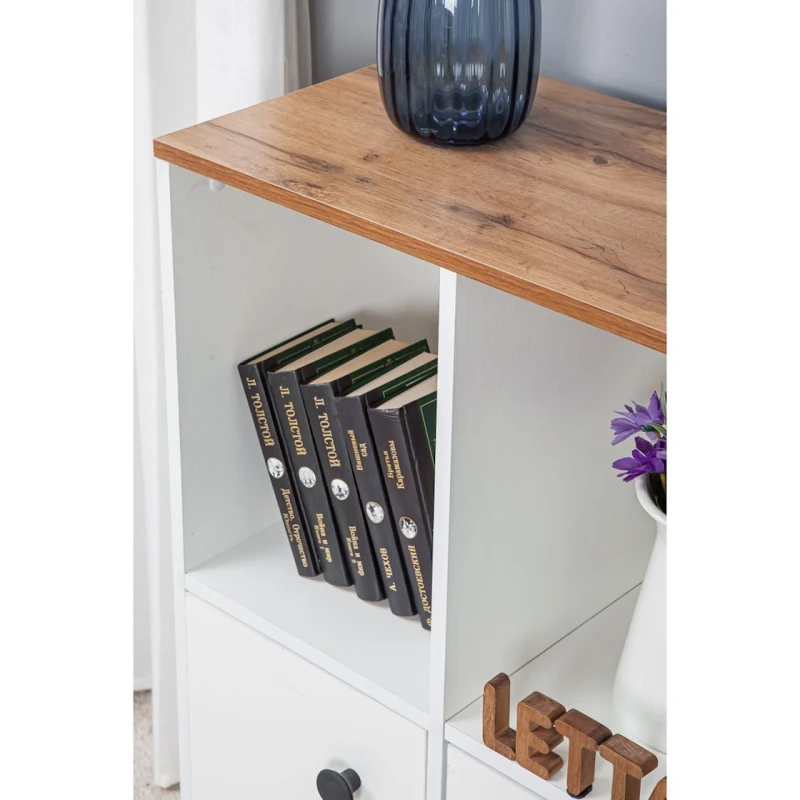 Tumba Letta, LDSP, ağ, 94х35х94 sm Tumba Letta, LDSP, ağ, 94х35х94 sm