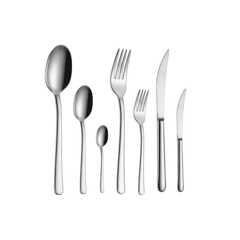 Набор столовых приборов Porland Defne, серебристый, 20/21/22 см, на 12 персон, 84 предметов