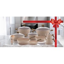 Qab-qacaq dəsti Gallery Home GH-000008, qəhvəyi, 24 əd