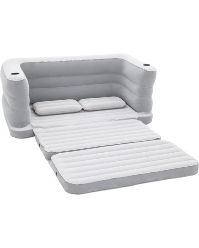 Şişmə divan Bestway 75063, boz, 200x160x64 sm