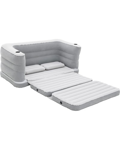 Şişmə divan Bestway 75063, boz, 200x160x64 sm